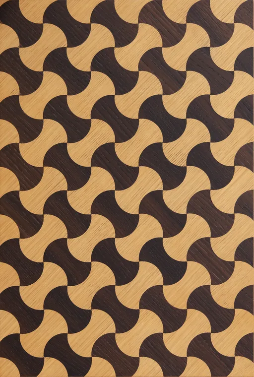 Hand-made marquetry veneer panel by Adorn World