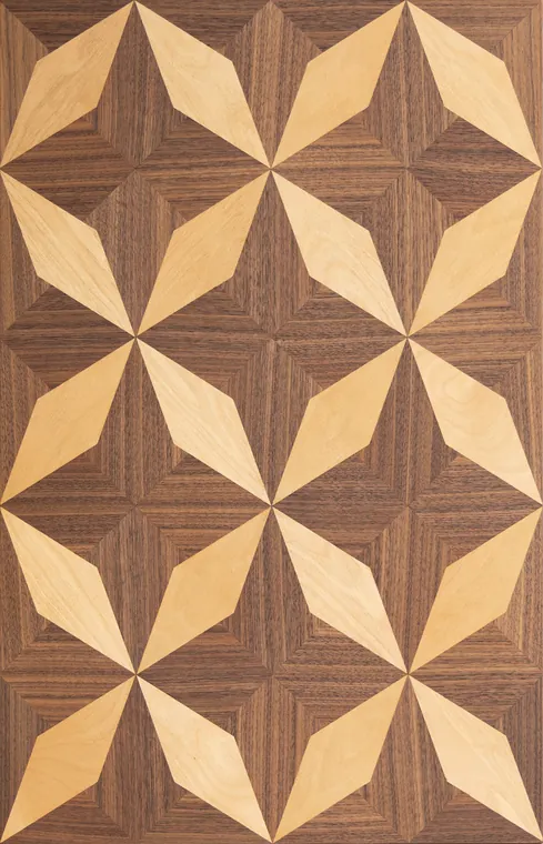 Hand-made marquetry veneer panel by Adorn World