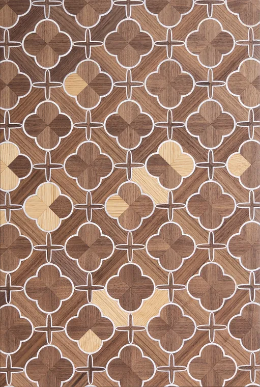Hand-made marquetry veneer panel by Adorn World