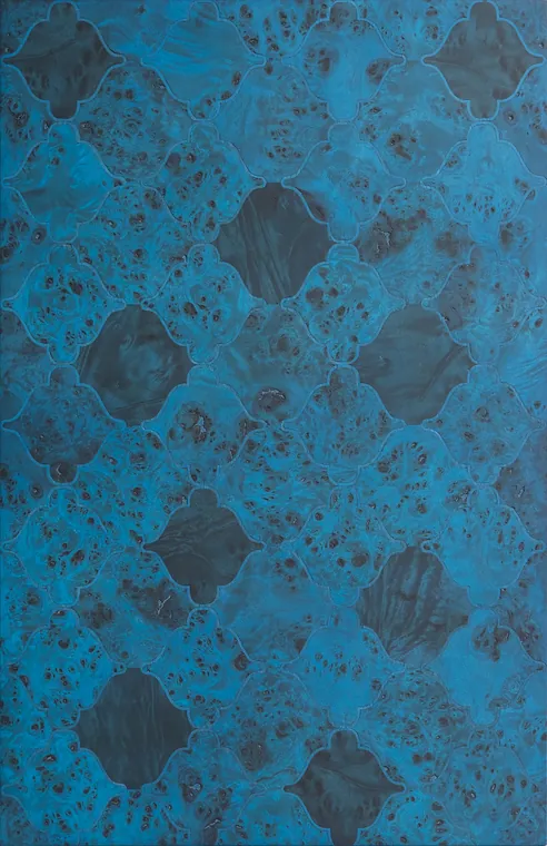 Hand-made marquetry veneer panel by Adorn World