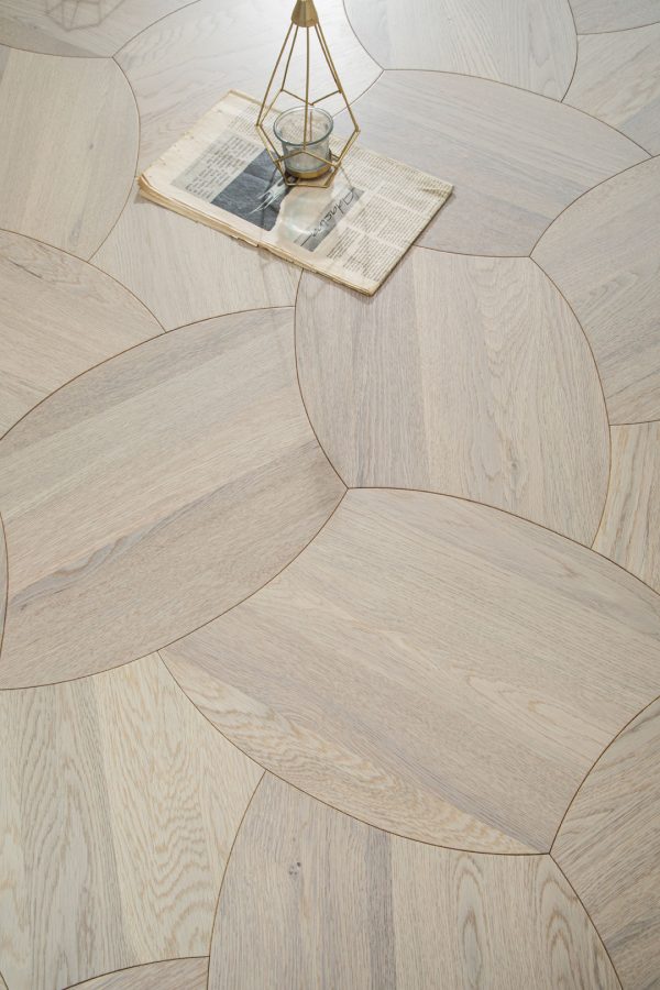 Urban Weave Collection floorboards with elliptical oak pattern in natural lighting