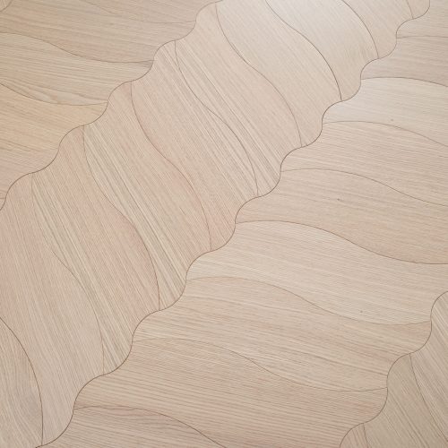 White Oak Fluid Herringbone Luxury Floorboards - Adorn Australia