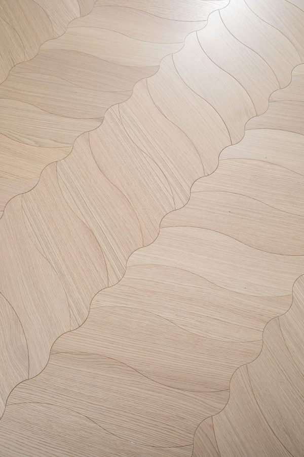 White Oak Fluid Herringbone Luxury Floorboards - Adorn Australia