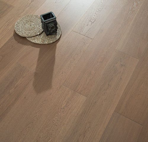 QH9906 Walnut Floorboards displaying detailed grain pattern with woven basket decor.