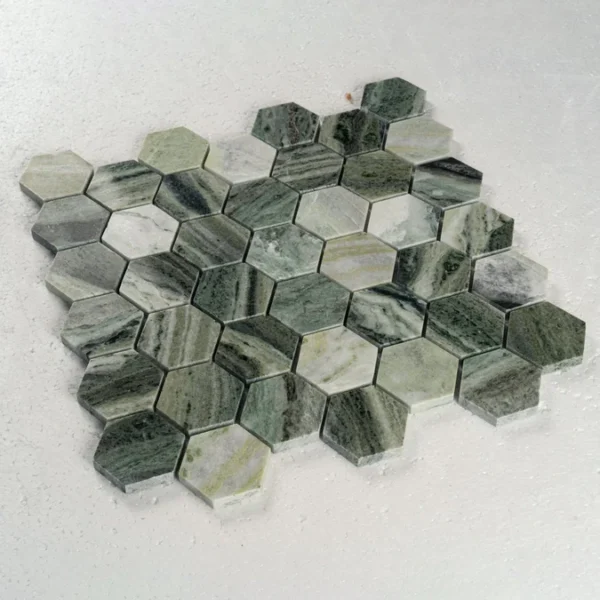 Hexagon Marble Mosaic Tile - Image 6