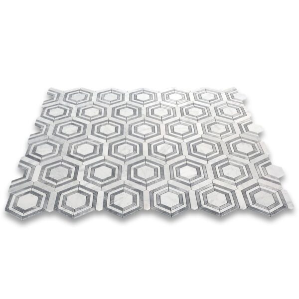 Carrara Tivoli Mosaic Tile - Image 4